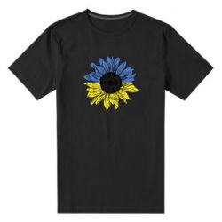 Мужская стрейчевая футболка Украина! Подсолнух - PrintSalon
