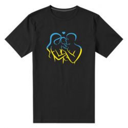 Мужская стрейчевая футболка Украина! Семья! - PrintSalon