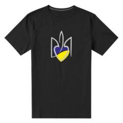 Мужская стрейчевая футболка Ukrainian heart - PrintSalon