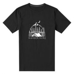 Мужская футболка премиум Wander more - PrintSalon