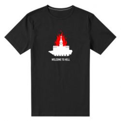 Мужская стрейчевая футболка Welcome to Hell - PrintSalon