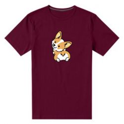 Мужская футболка премиум Winking Corgi - PrintSalon