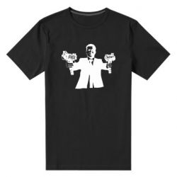 Мужская стрейчевая футболка Zelensky fuck putin - PrintSalon