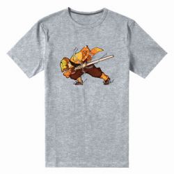 Мужская футболка премиум Zenitsu Demon Slayer - PrintSalon