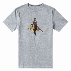 Мужская футболка премиум Zhongli Genshin Impact