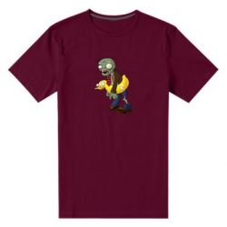Мужская футболка премиум Zombie with a duck - PrintSalon