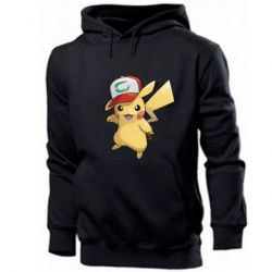Мужское худи Ash's hat Pikachu - PrintSalon