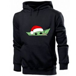 Чоловічі худі Baby Yoda Santa - PrintSalon