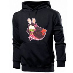 Мужское худи Chibi Bunny Kamado Nezuko - PrintSalon
