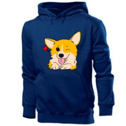 Мужское худи Cute Corgi Puppy - PrintSalon