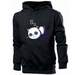 Мужское худи Cute panda sleeping - PrintSalon