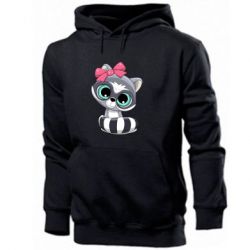 Мужское худи Cute raccoon - PrintSalon