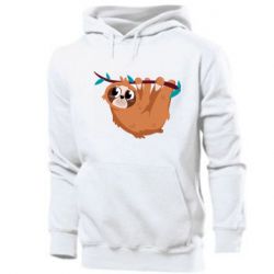 Мужское худи Cute sloth - PrintSalon