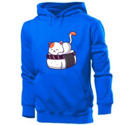 Мужское худи Котик. Суши-кровать - PrintSalon
