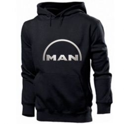 Мужское худи Man metallic logo - PrintSalon