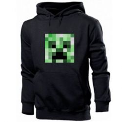 Мужское худи Minecraft minimalist Creeper - PrintSalon