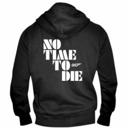 Мужское худи на молнии 007 No Time To Die - PrintSalon