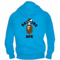 Мужское худи на молнии A bathing ape peanuts - PrintSalon