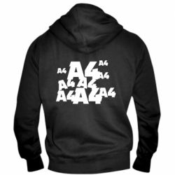 Мужское худи на молнии A4 Pattern - PrintSalon