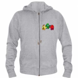 Мужское худи на молнии Among Us - His Faut - PrintSalon