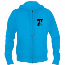 Мужское худи на молнии Cristiano Ronaldo Silhouette Art