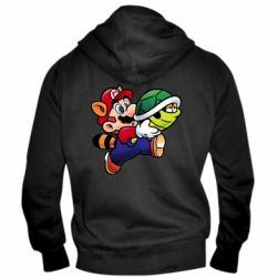 Мужское худи на молнии Cute Mario with turtle - PrintSalon