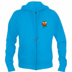 Мужское худи на молнии Dancing Fishstick - PrintSalon