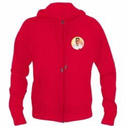 Мужское худи на молнии Edison Portrait - PrintSalon