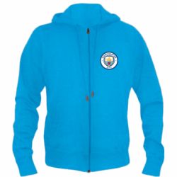 Мужское худи на молнии FC Manchester City Logo