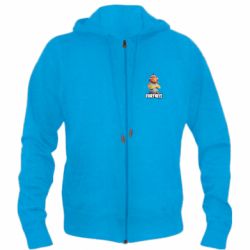 Мужское худи на молнии Fishstick Fortnite - PrintSalon