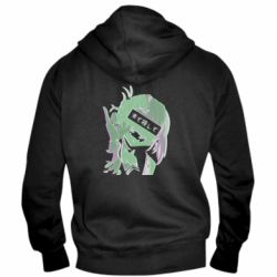 Мужское худи на молнии Himiko Toga glitch - PrintSalon