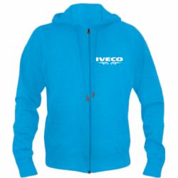 Мужское худи на молнии Iveco Logo Art - PrintSalon
