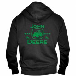 Мужское худи на молнии John Deere and tractor fanArt