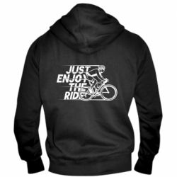 Мужское худи на молнии Just enjoy the ride - PrintSalon