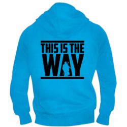 Чоловічі худі на блискавці Mandalorian This Is The Way - PrintSalon