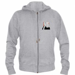 Мужское худи на молнии Manjiro And Draken - PrintSalon