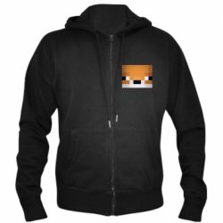 Мужское худи на молнии Minecraft Minimalist - PrintSalon