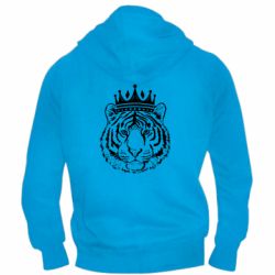 Мужское худи на молнии Папа-Тигр - PrintSalon