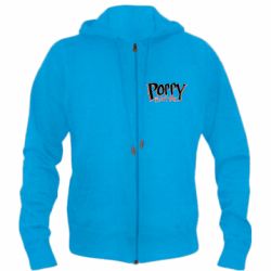 Мужское худи на молнии Poppy Playtime Logo - PrintSalon