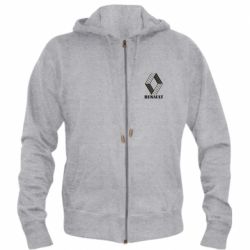 Мужское худи на молнии Renault Logo 1972 - PrintSalon