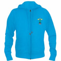 Мужское худи на молнии Roblox Not Noob