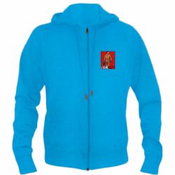 Мужское худи на молнии Standoff 2 Red Logo - PrintSalon