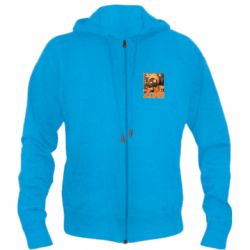 Мужское худи на молнии Standoff Zone 9 - PrintSalon