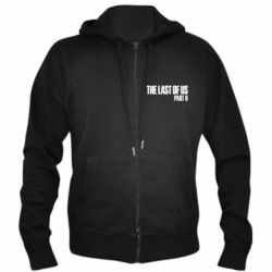 Мужское худи на молнии The last of us part 2 logo - PrintSalon