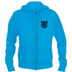 Мужское худи на молнии USEC Emblem Escape from Tarkov