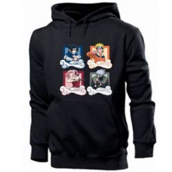 Мужское худи Naruto team 7 in action - PrintSalon