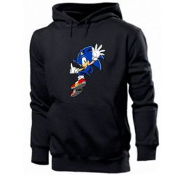 Мужское худи Sonic and the jump - PrintSalon