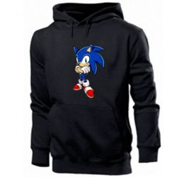 Мужское худи Sonic with smile - PrintSalon