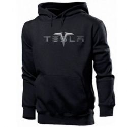 Мужское худи Tesla Car logo - PrintSalon