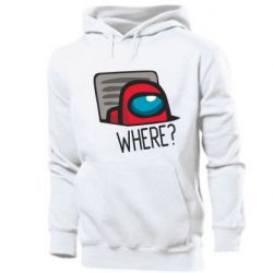 Мужское худи Where? ( Among Us ) - PrintSalon